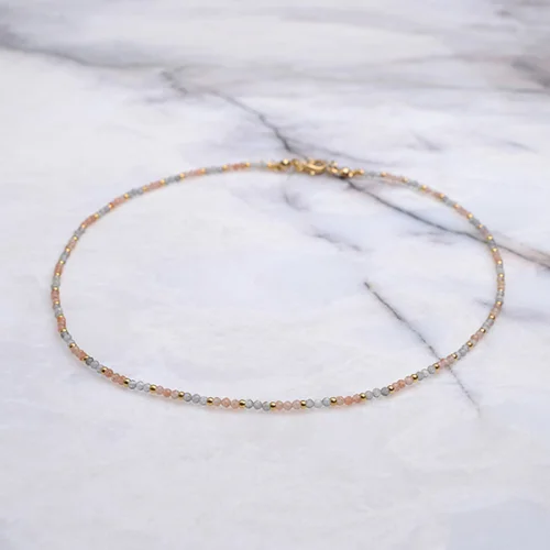 Bonjouk Studio - Celeste Sun Stone & Labradorite Necklace