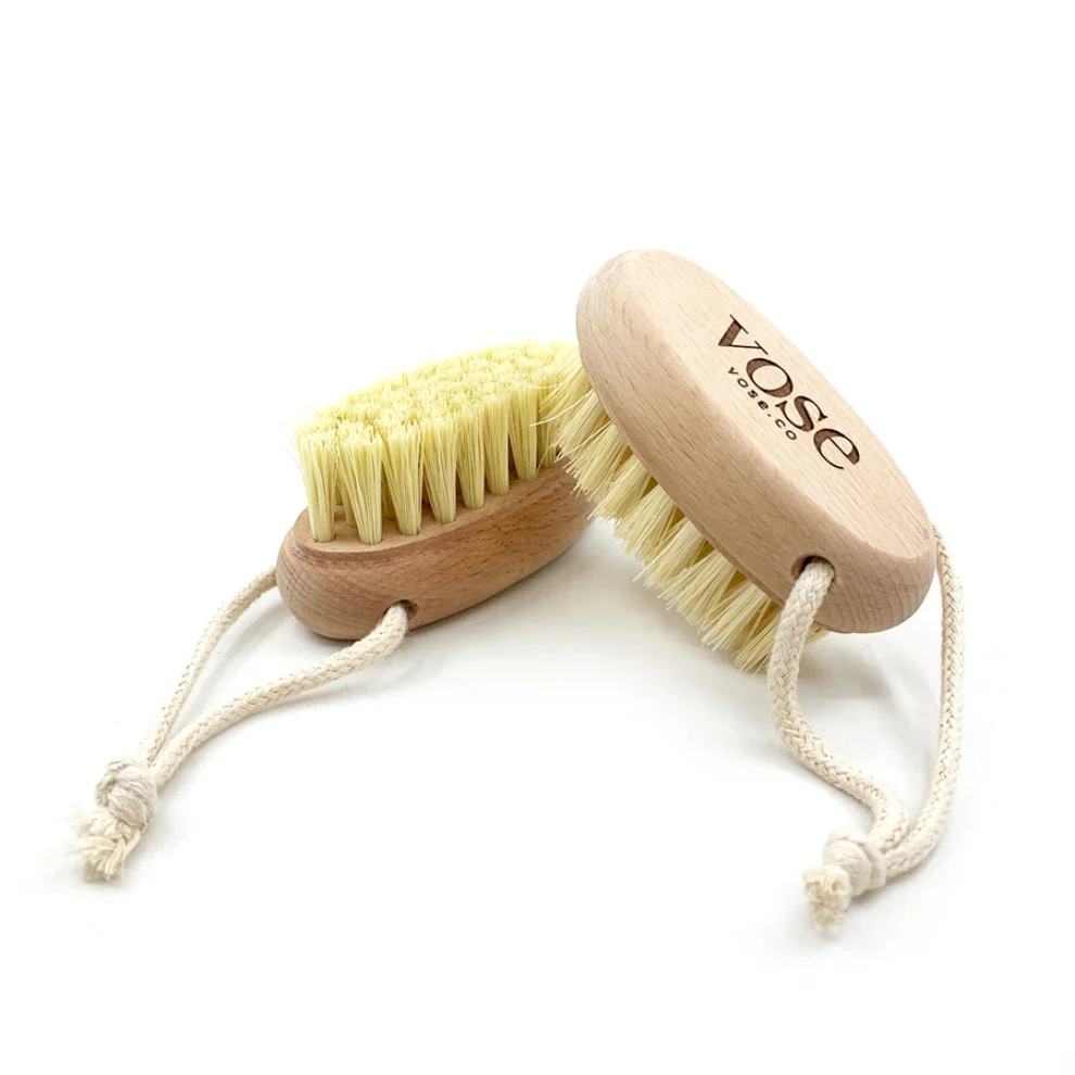 Vose - Natural 100% Nail Brush, Vegan, Plastic Free, Zero Waste, Sisal Bristle