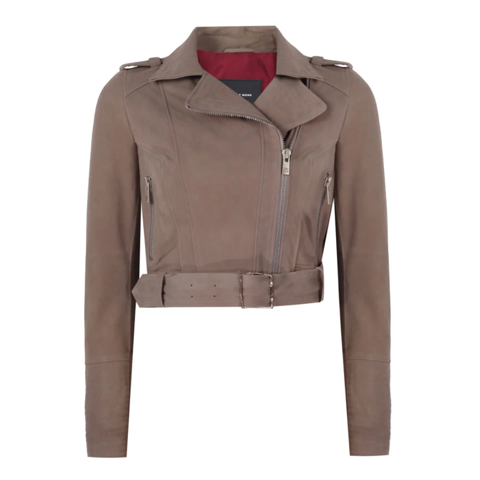 Haze of Monk - Taupe Suede Classic Jacket