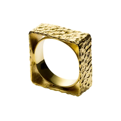 Dila Özoflu Jewelry - Square Flat Ring - I