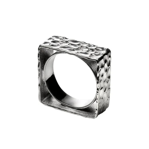 Dila Özoflu Jewelry - Square Flat Ring - I