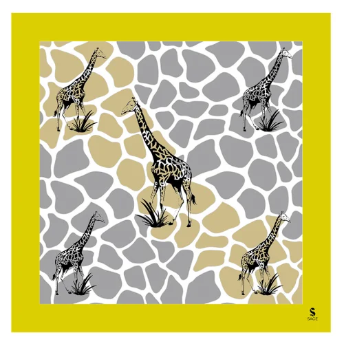 SAGE - Giraffe İpek Fular