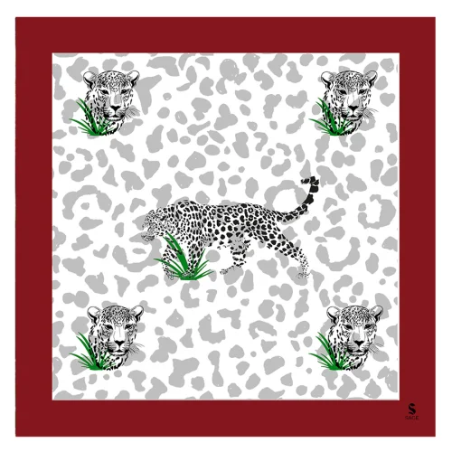 SAGE - Leopard İpek Fular