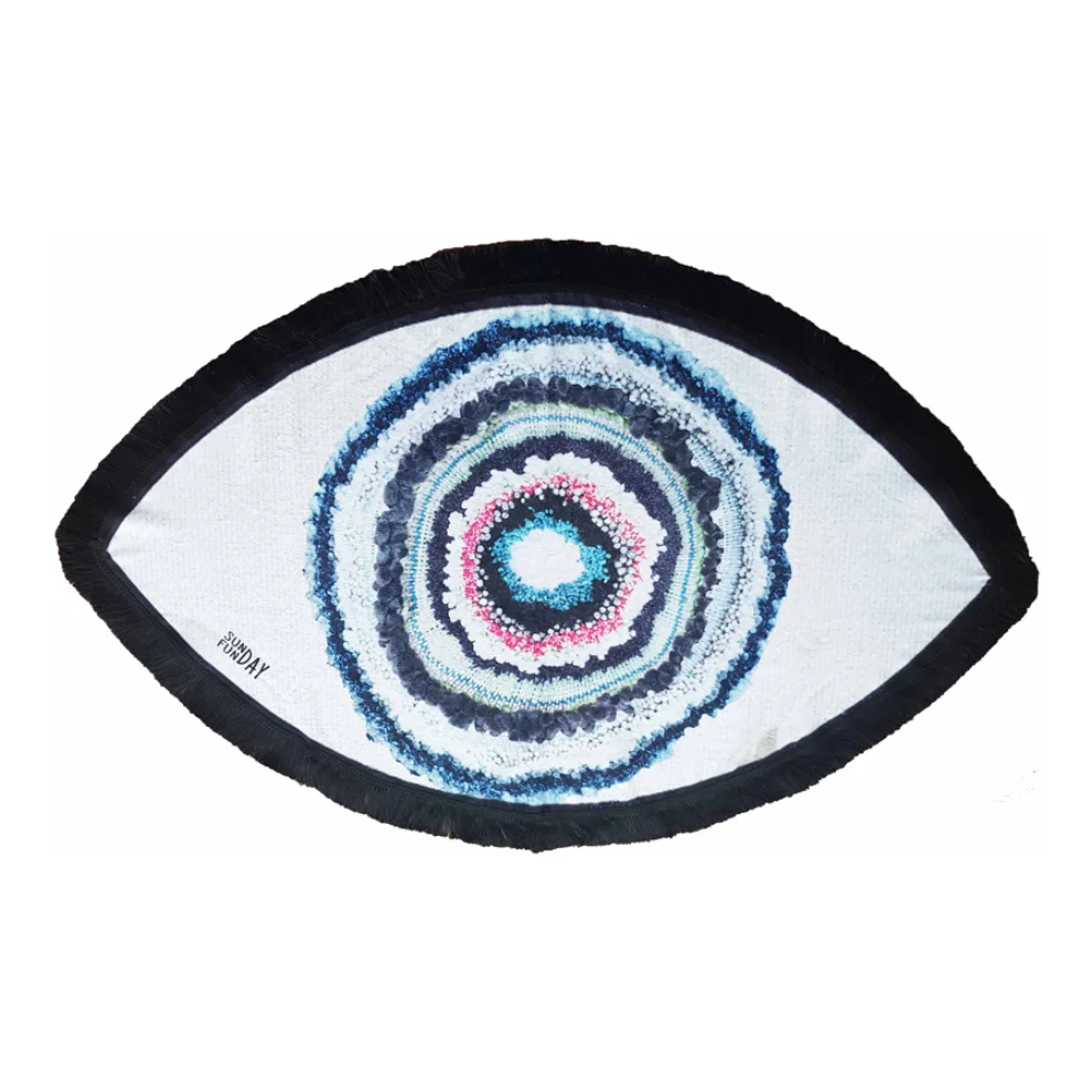 Sunday Funday - Blue Eye Beach Towel