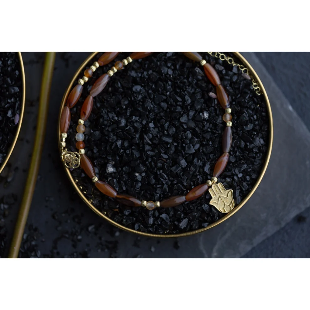 Dila Özoflu Jewelry - Hamsa Necklace