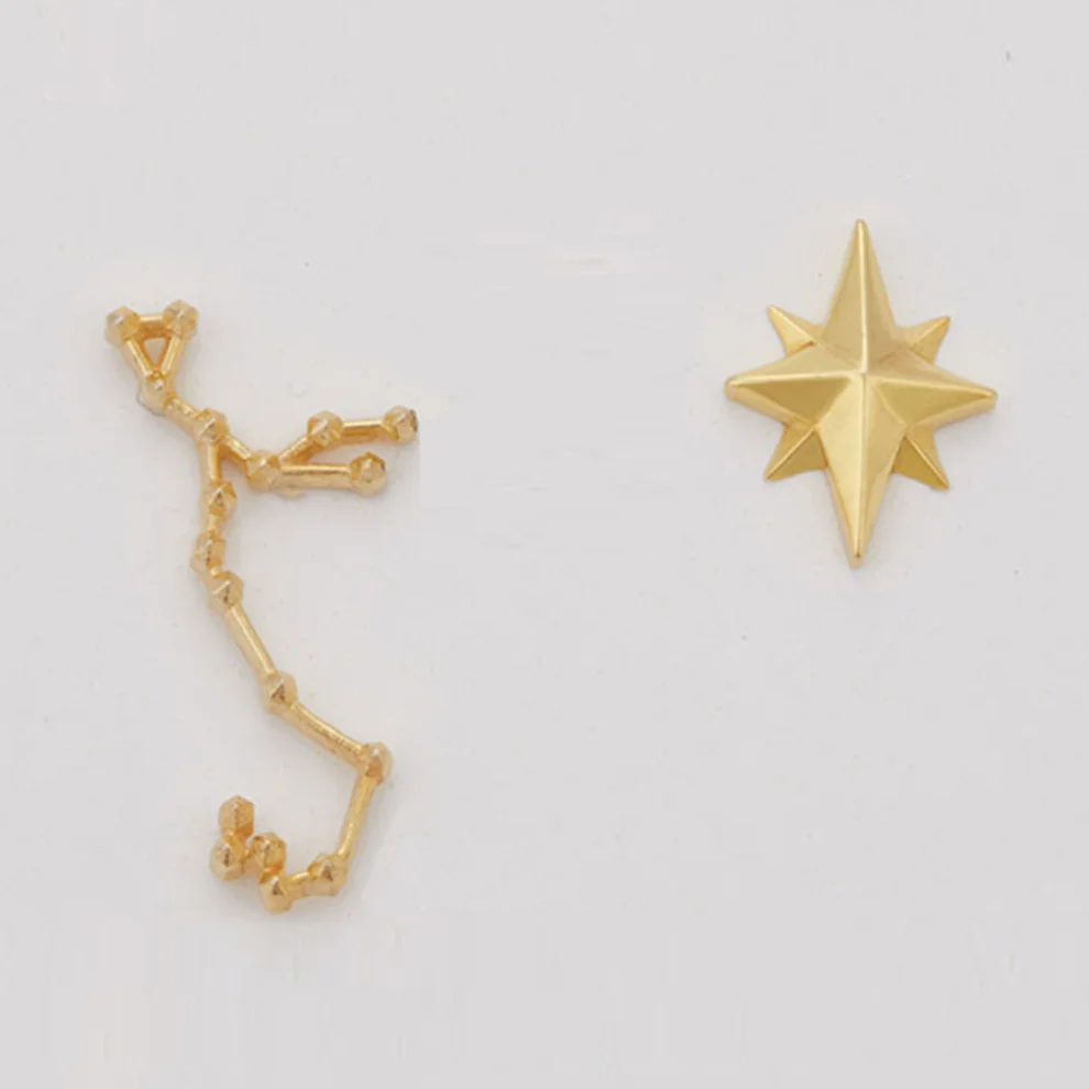 Dila Özoflu Jewelry - Zodiac Sign Earrings - Scorpio