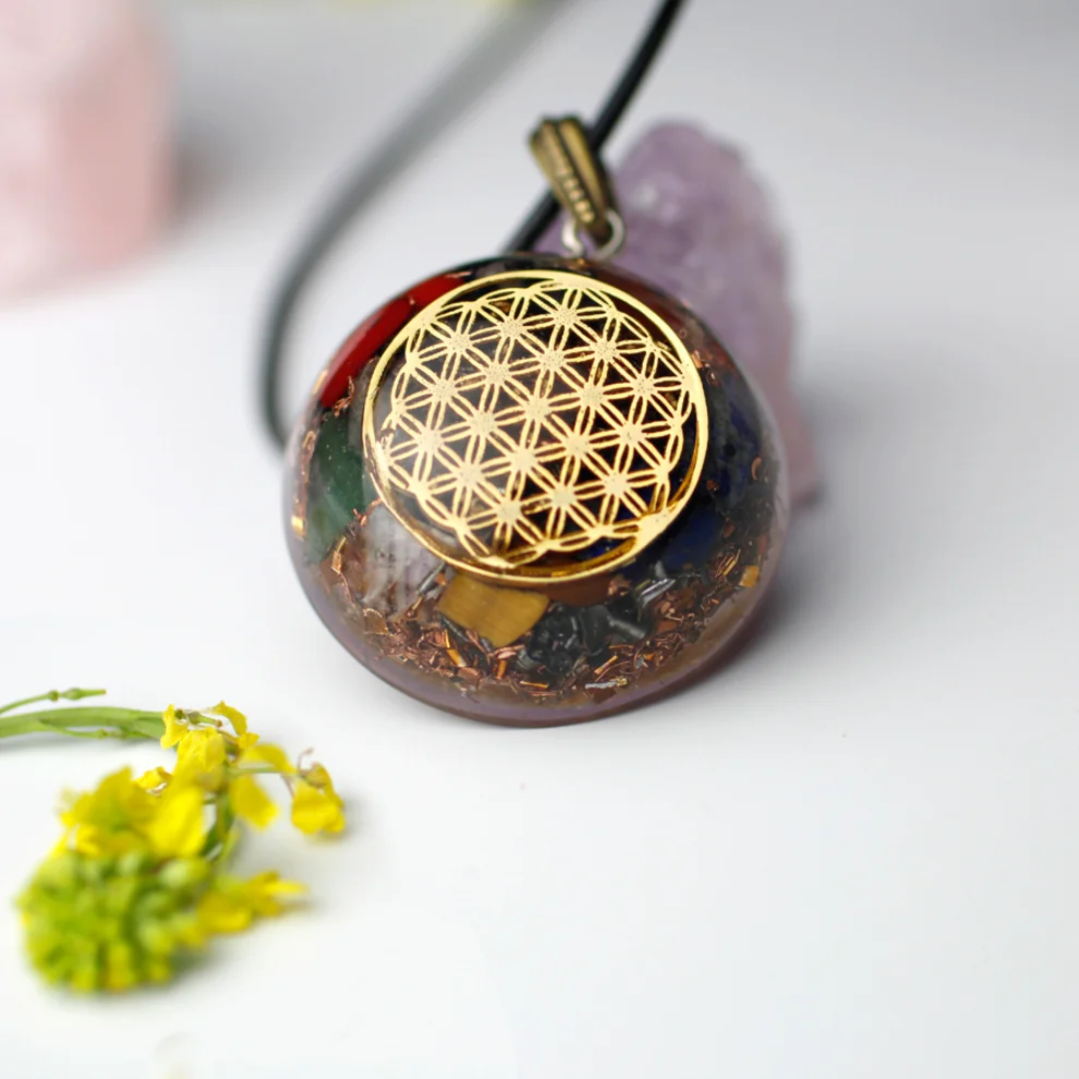 Boho Yoga Art - Life Tree Orgonite Necklace