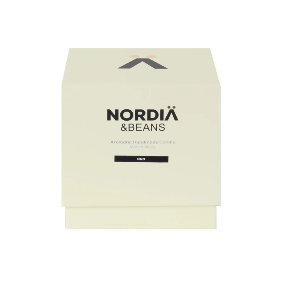 Nordia - Beans Wood Wick Natural Candle - Oud