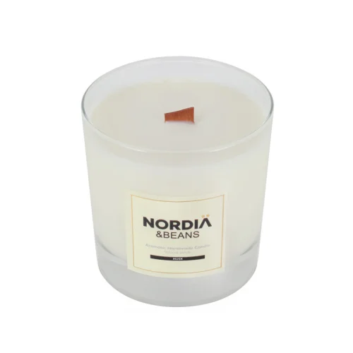 Nordia - Beans Wood Wick Natural Candle - Musk