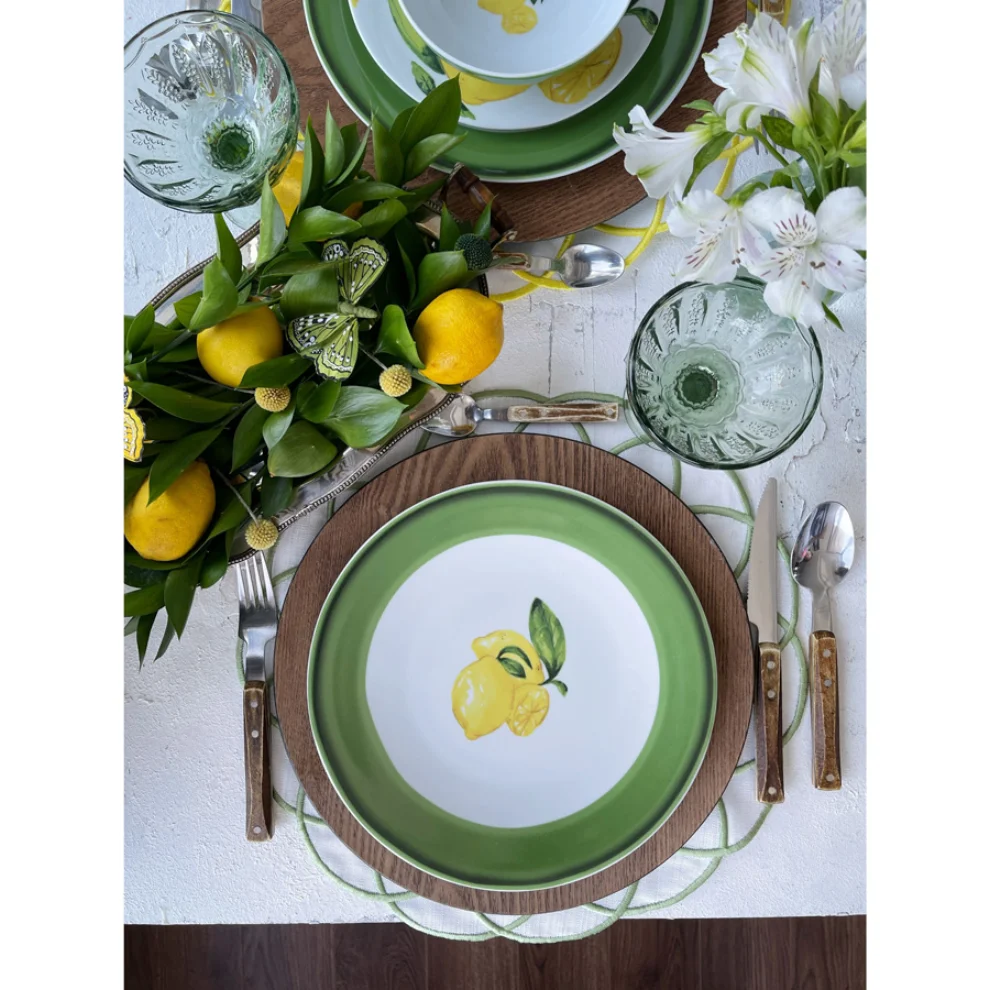 Fern&Co. - Citrus Porcelain Collection Servis Tabağı