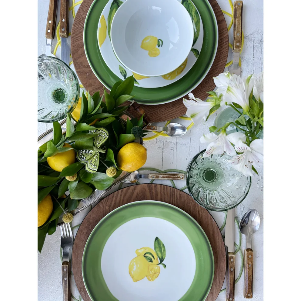 Fern&Co. - Citrus Porcelain Collection Servis Tabağı