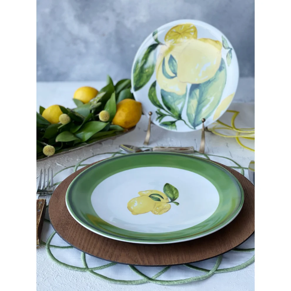 Fern&Co. - Citrus Porcelain Collection Servis Tabağı