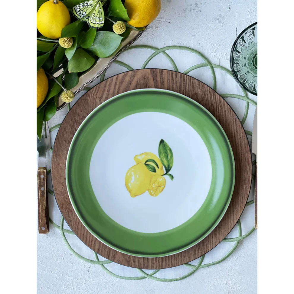 Fern&Co. - Citrus Porcelain Collection Servis Tabağı