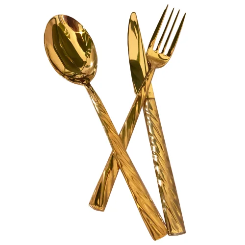 Narin Metal - Vega - Gold Titanium - Pieces Flatware Set