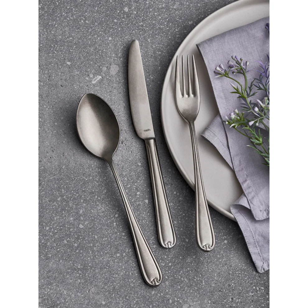 Narin Metal - Anatolia Series - Retro - Flatware Set