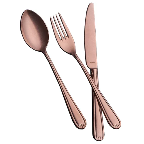 Narin Metal - Anatolia Series - Retro Copper Titanium - Flatware Set