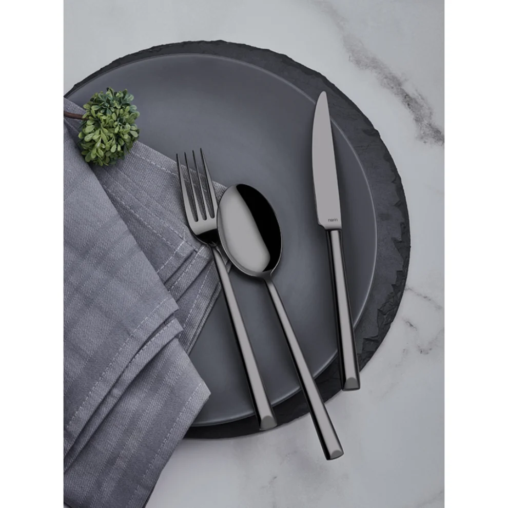 Narin Metal - Antares Series - Anthracite Titanium - Flatware Set