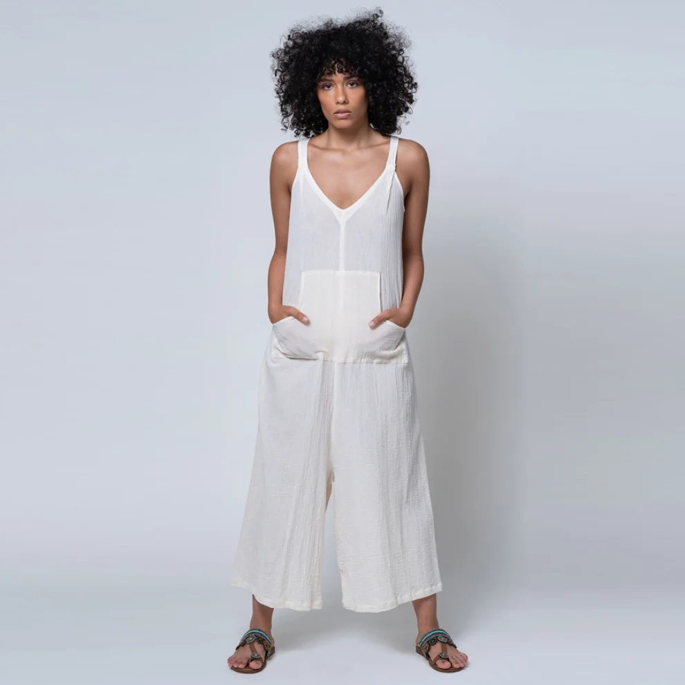 H and m white 2024 jumpsuit