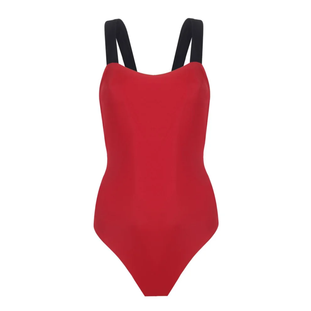 H and outlet m red swimsuit