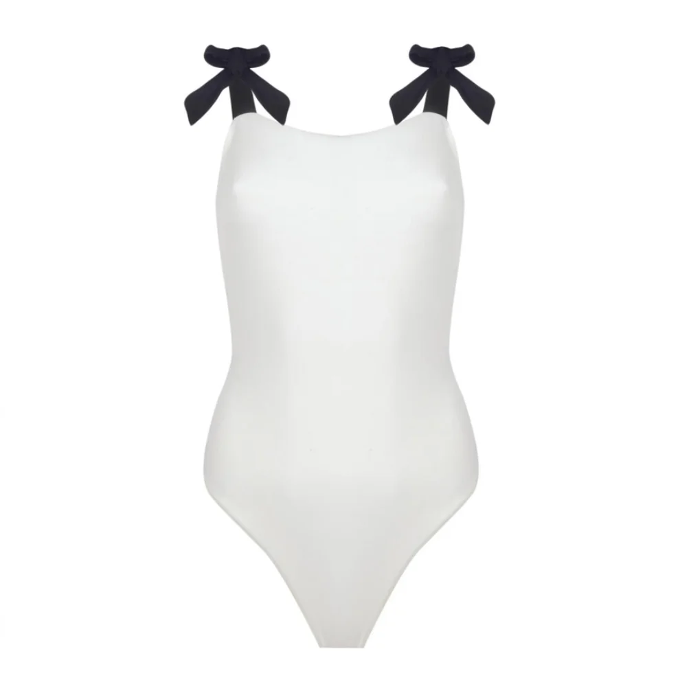 H and m outlet white swimsuit