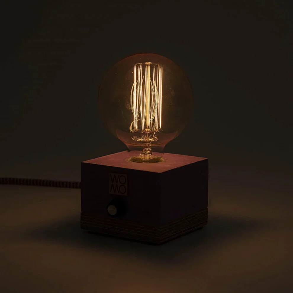 Womodesign - Concrete Table Lamp With Dimmer - Globe