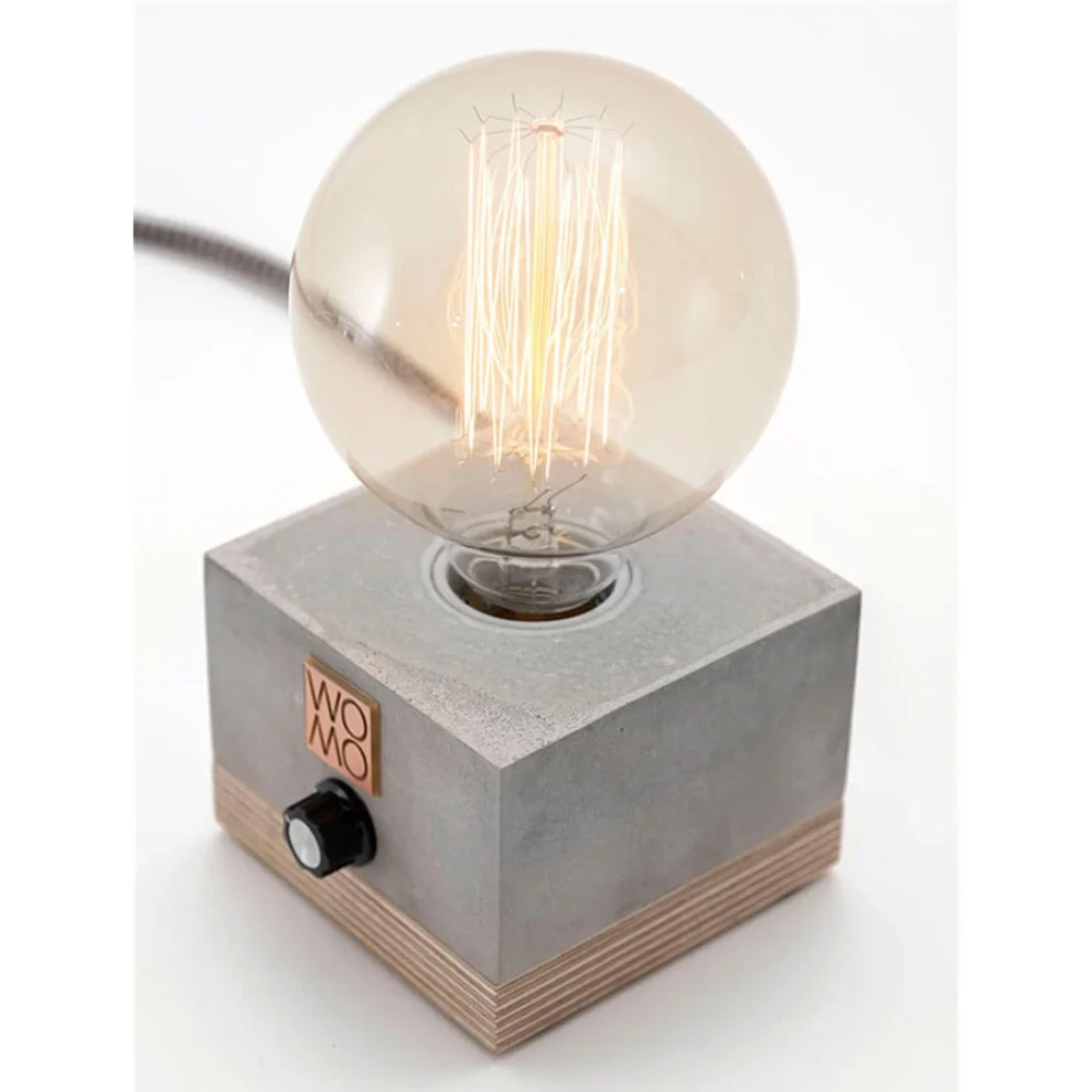 Womodesign - Concrete Table Lamp With Dimmer - Globe