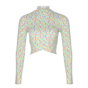 Desenli Crop Top