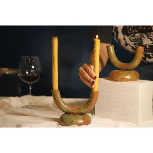 Jecmuse - Luna Ceramic Candlestick
