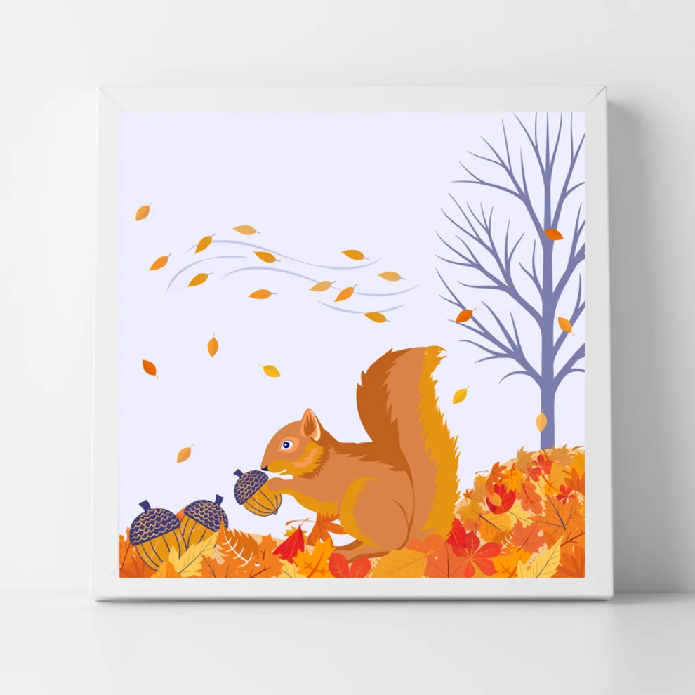 Studio Ovata - Squirrel Bite Art Print