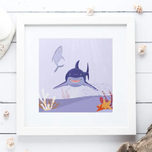 Studio Ovata - Shark Party Art Print