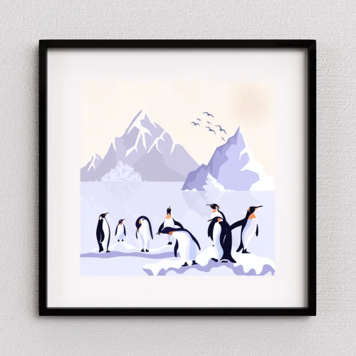 Studio Ovata - Waddle! Waddle! Art Print