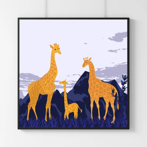 Studio Ovata - Long Neck Village Art Print