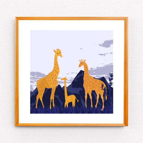 Studio Ovata - Long Neck Village Art Print