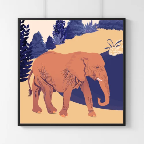 Studio Ovata - Elephant Walk Art Print