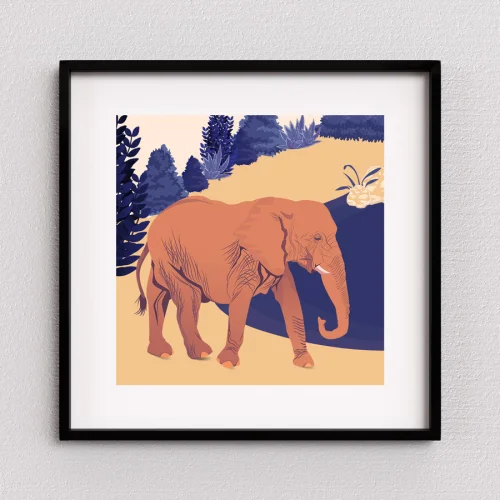 Studio Ovata - Elephant Walk Art Print