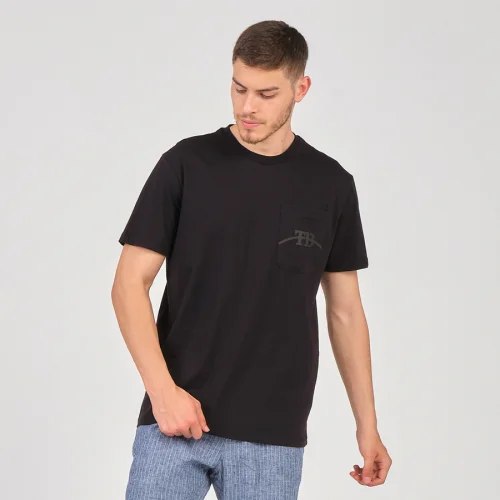 Tbasic - Waist Detail Pocket Basic T-shirt