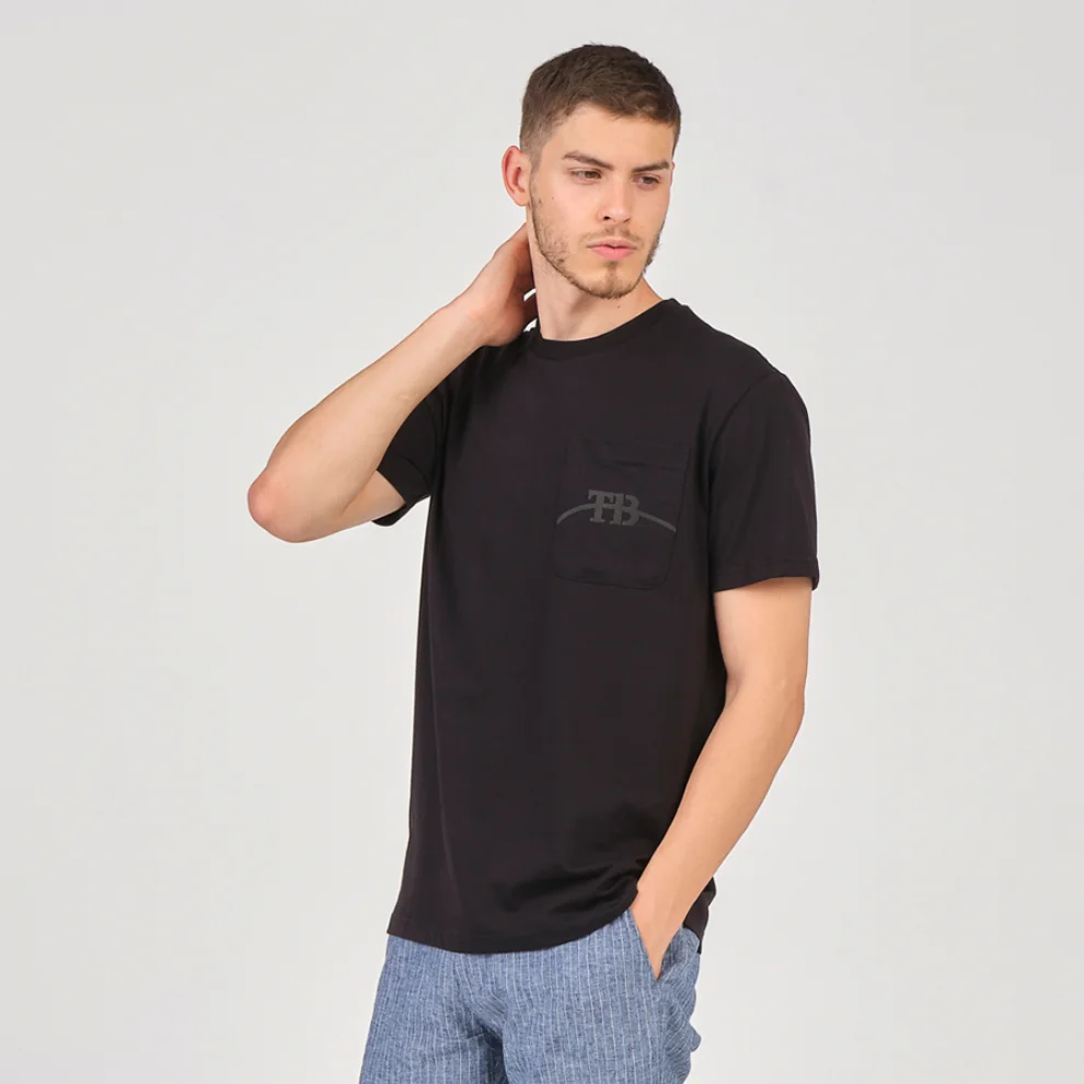 Tbasic - Waist Detail Pocket Basic T-shirt