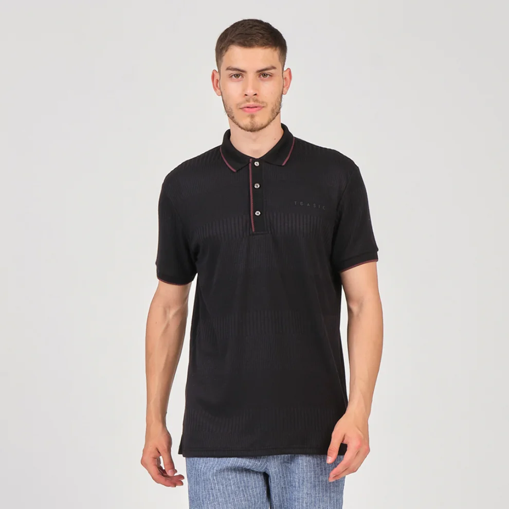 Tbasic - Pano Polo Collar T-shirt