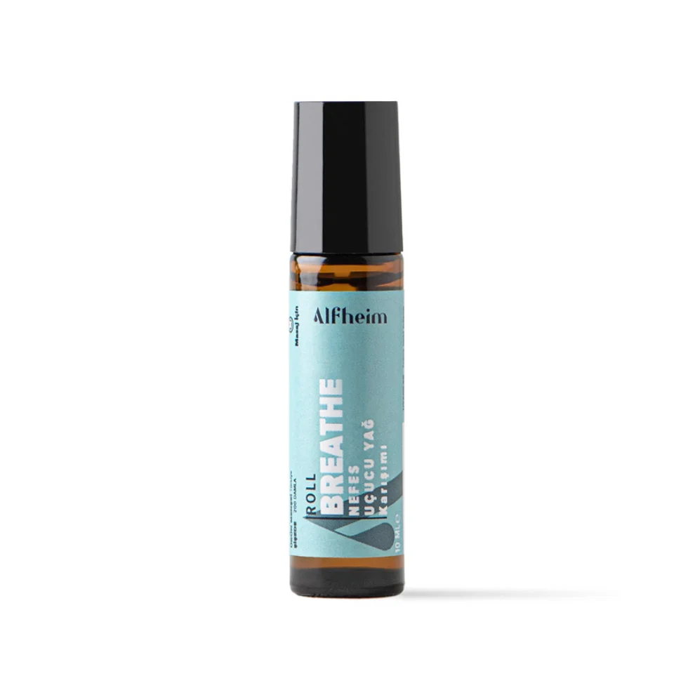 Alfheim Essential Oils & Aromatherapy - Breathe Terapi Roll/ Uçucu Yağ Karışımı/ Roll-on/ 10 Ml