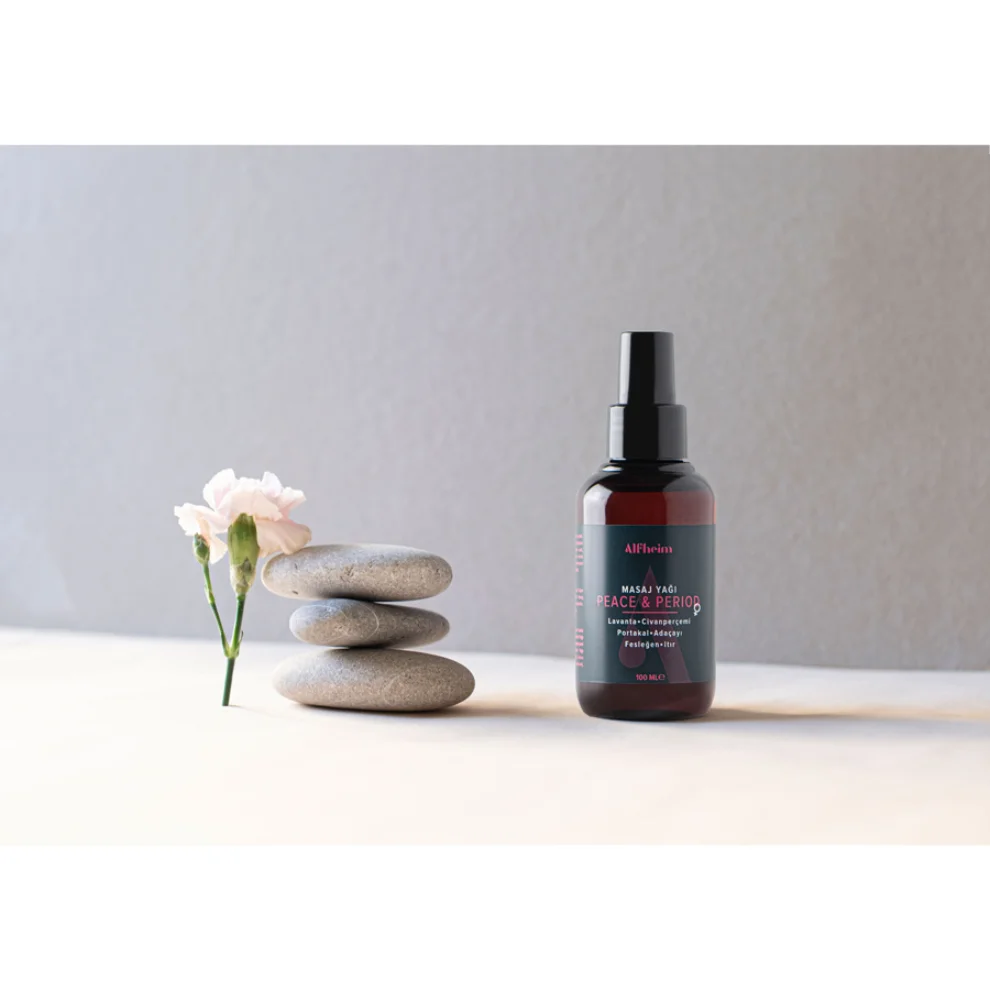 Alfheim Essential Oils & Aromatherapy - Peace & Period Massage Oil 100 Ml