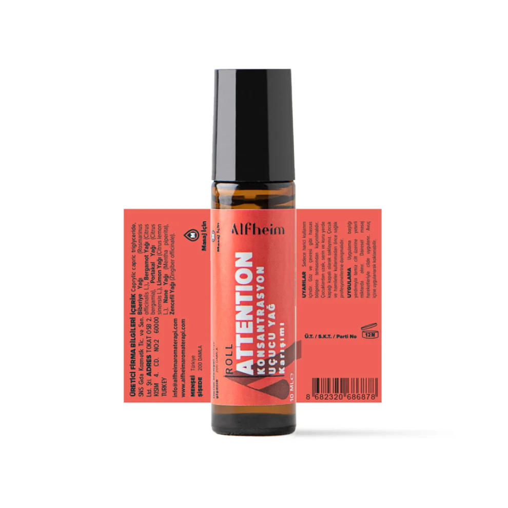 Alfheim Essential Oils & Aromatherapy - Attention Therapy Roll 10 Ml