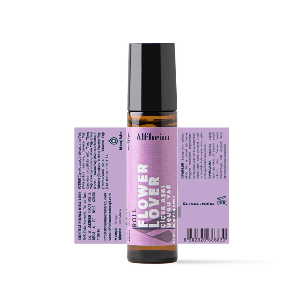 Alfheim Essential Oils & Aromatherapy - Flower Lover Terapi Roll/ Uçucu Yağ Karışımı/ Roll-on/ 10 Ml