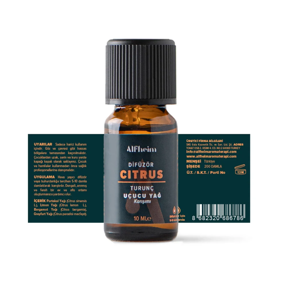 Alfheim Essential Oils & Aromatherapy - Citrus Uçucu Yağ Karışımı