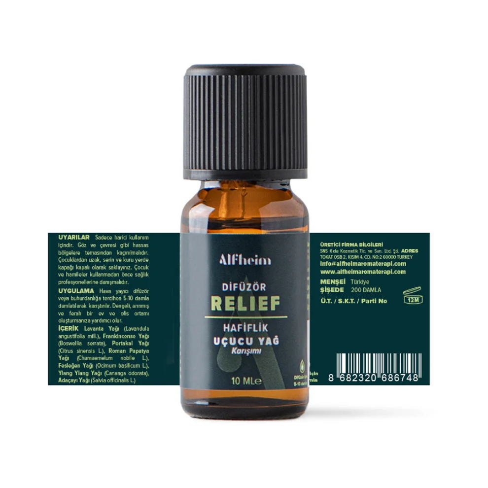 Alfheim Essential Oils & Aromatherapy - Relief Uçucu Yağ Karışımı