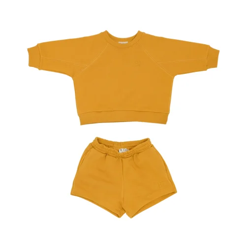 Boh The Label - Logo Embroidered Shorts Top Tracksuit Set