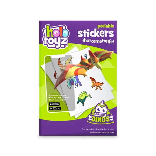 Holo Toyz - Sticker Jurassic Dinos AR Uyumlu Etiket
