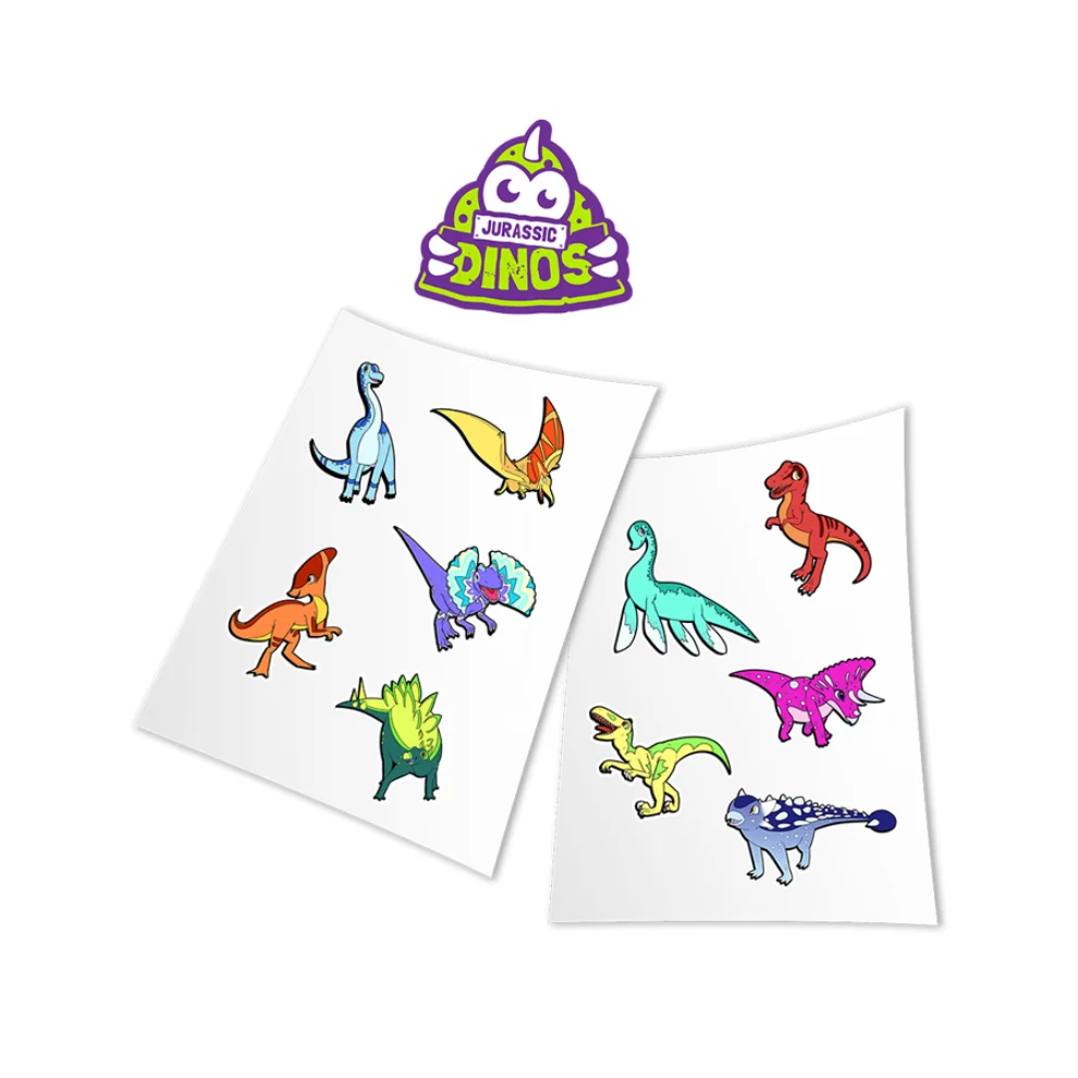 Holo Toyz - Sticker Jurassic Dinos AR Uyumlu Etiket