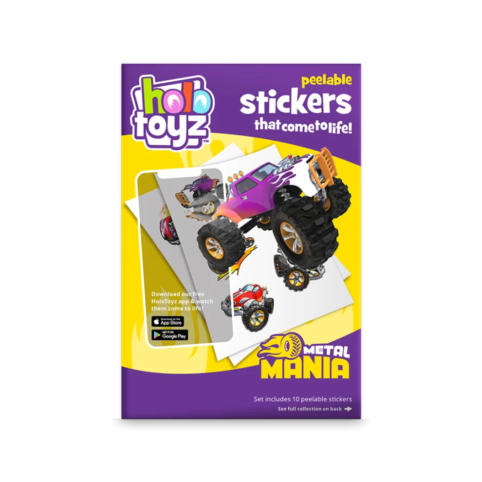 Holo Toyz - Metal Mania Peelable Stickers