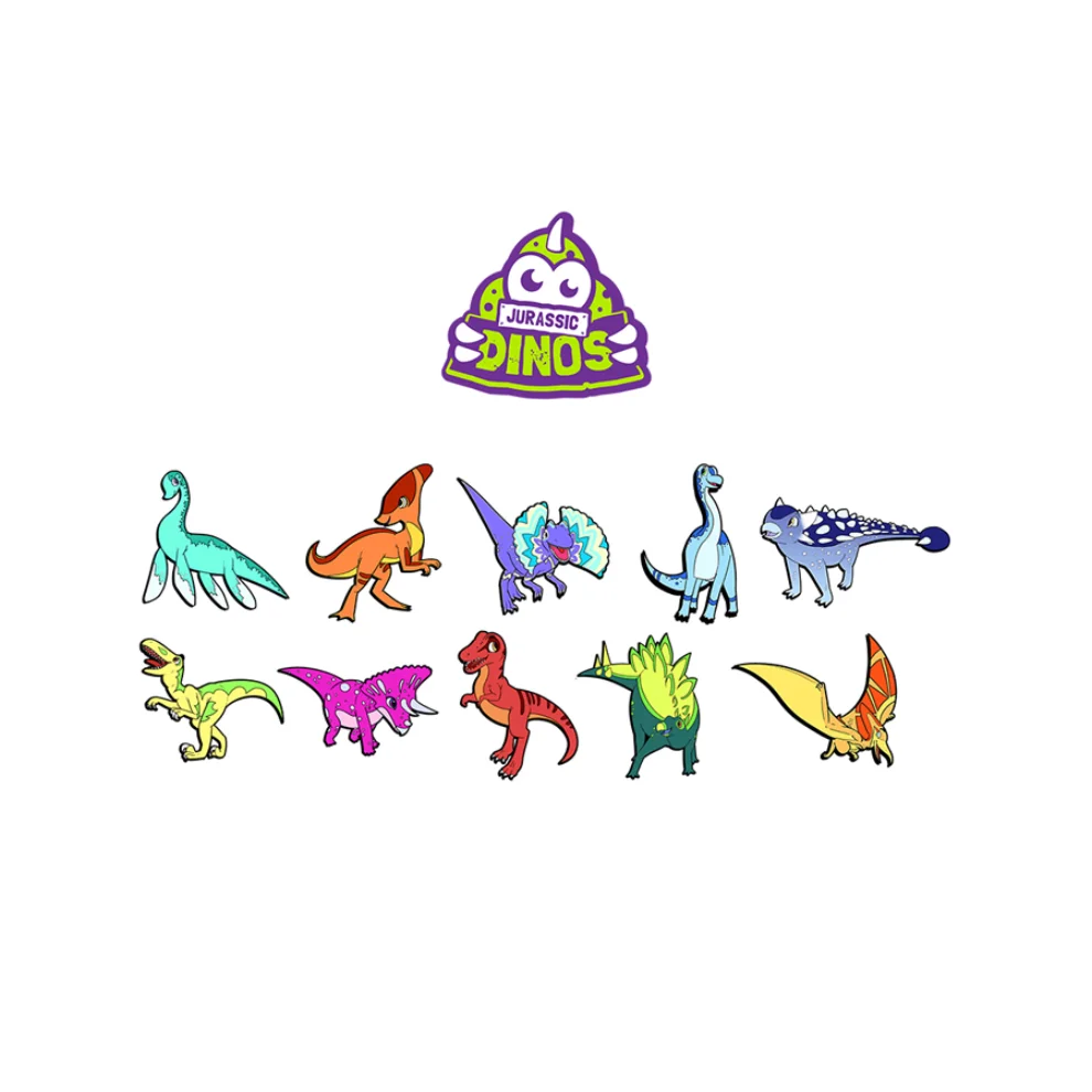 Holo Toyz - Jurassic Dinos Temporary Tattoos