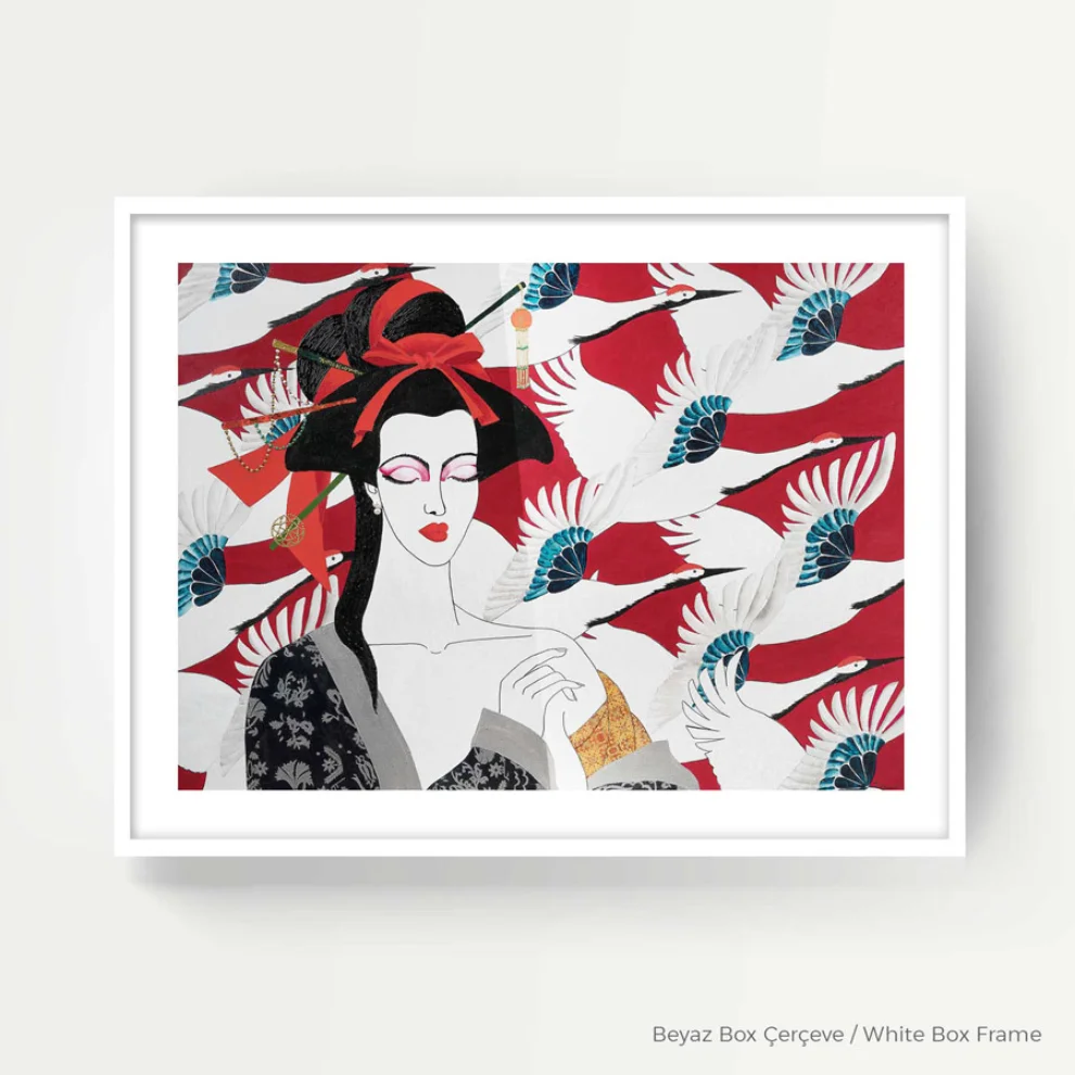 Lovinart - Geisha (harumi) By Evren Sezgin Print, Turkey